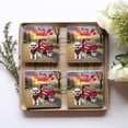 thumbnail image 4 of Be My Valentine's Bichon Frise Truck Full of Love Flower Balloon Set of 4 Stone Coasters Bichons Dog Lovers Gifts Idea 4x4in Absorbent Soapstone Coaster - 02029, 4 of 5