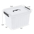 thumbnail image 2 of Tyminin 25 Quart Clear Storage Boxes with Handles, Plastic Storage Latch Bins, 4 Pack, 2 of 7
