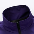 thumbnail image 4 of Maoxin Men's Coats and Jackets Men's Color Block Sports Zipper Pocket Long Sleeved Casual Jacket Purple 3XL, 4 of 7