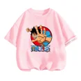 thumbnail image 5 of Camiseta de una pieza de Anime para adolescentes, camisetas de manga corta de verano, ropa para niños, camisetas de Luffy para niñas, camisetas de Sonic, 5 of 5