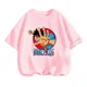 thumbnail image 5 of Camiseta de una pieza de Anime para adolescentes, camisetas de manga corta de verano, ropa para niños, camisetas de Luffy para niñas, camisetas de Sonic, 5 of 5