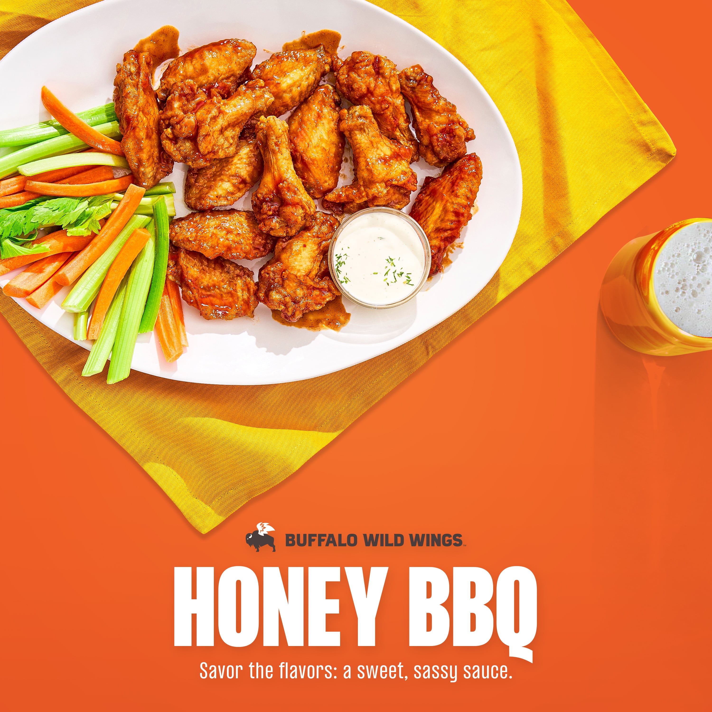 Buffalo Wild Wings Honey BBQ Sauce, 12 fl oz