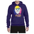 thumbnail image 2 of Funny Lion Tiger King Hey All You Cool Cats and Kittens | Mens Animal Lover Hooded Sweatshirt Graphic Hoodie, Purple, X-Large, 2 of 3