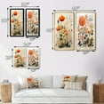 thumbnail image 4 of Designart "Colorful botanic Pointillism II" Abstract Botanicals Framed Wall Art Set Of 2 - Multi-Color Floral Gallery Wall Frame Set For Home Decor, 4 of 7