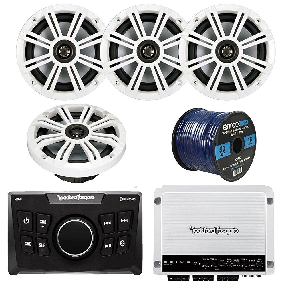 rockford fosgate pmx0 ultra compact bluetooth marine boat digital