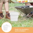 thumbnail image 5 of 2pcs Square Plastic Buckets With Lids Reusable Plastic Bucket 5L Plastic Small Bucket Storage Buckets Kitchen Accessories For Food Liquid, 5 of 5