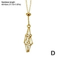 thumbnail image 1 of Interchangeable Crystal Net Metal Necklace Empty Stone Holder Necklace Gift Q9C2, 1 of 5