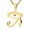 Gold, variant on CZ Eye of Horus Egypt Protection Pendant on Stainless Steel Necklace (Gold)