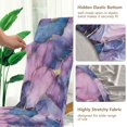 thumbnail image 5 of Yayeee 2 Pack Dining Chair Covers Stretch Parson Chairs Slipcovers Seat Protector, Watercolor Pink Marble Pattern, 5 of 6