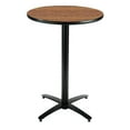 thumbnail image 1 of Pemberly Row 36in Medium Oak Bistro Table with Arched X Base, 1 of 1