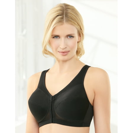 

Glamorise Full Figure Plus Size MagicLift Front-Closure Posture Back Bra Wirefree #1265