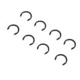 thumbnail image 1 of Retaining Clip Rings,  Manganese Steel 10Pcs Retaining Rings  for Repair, 1 of 7