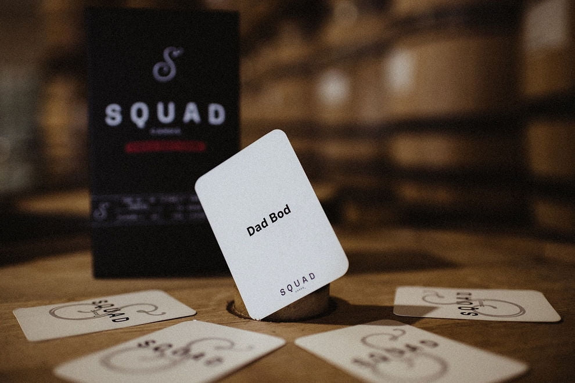 Squad Cards - An Adult Party Essential, Easy to Learn, Fast-Paced, Interactive, Perfect for Every Occasion, 4+ Players - Perfect for Large Groups