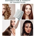 thumbnail image 3 of Detangling Hair Comb with Volumizing DoubleRow Wavy Teeth and Ergonomic NonSlip Handle for Women, 3 of 4