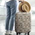 thumbnail image 2 of Beige Bigfoot and Pine Tree Pattern Luggage Cover Fashion Suitcase Cover Baggage Covers Fit 25-28 Inch Luggage (Go Travel), 2 of 5