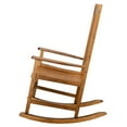 Zimtown Wooden Rocking Chair, Oversized Porch Rocking Chair, for Garden