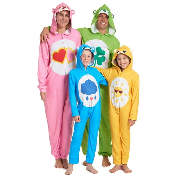 Care Bears Always There Bear Big Girls Zip Up Costume Onesie Pajama