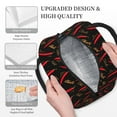 thumbnail image 3 of Yiaed Hot Chili Print Lunch Bag Adult Insulated Lunch Box, Leakproof Cooler Food Lunch Containers Reusable High Capacity Lunch Tote Bags-One Size, 3 of 6