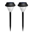 thumbnail image 2 of Luces solares para caminos al aire libre, paquete de 8, luces solares brillantes para exteriores, impermeables, decoración única para jardín, patio (blanco cálido), 2 of 5