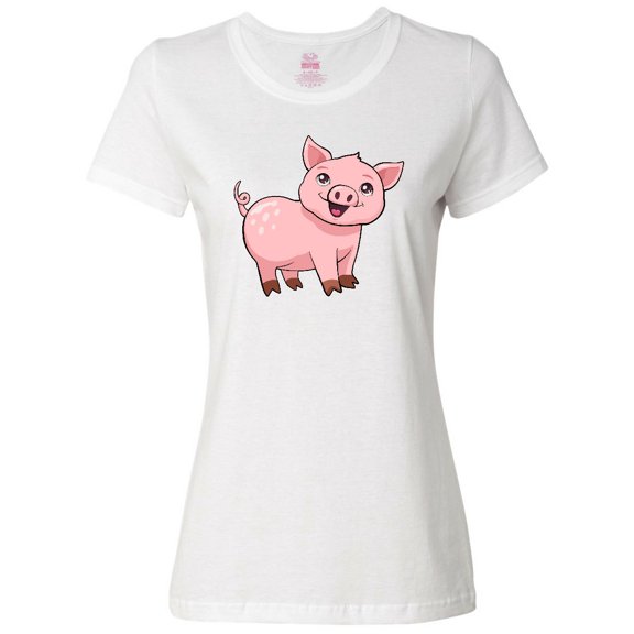 Inktastic Cute Pig Women's T-Shirt