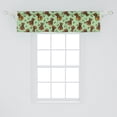 thumbnail image 2 of Ambesonne Bee Window Valance, Cartoon Bees and Bears Honey, 54" X 12", Multicolor, 2 of 3