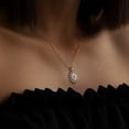 thumbnail image 3 of 14k Gold Sun Pendant Necklace Sunshine Diamond Pendant Small Celestial Necklace Sunburst Charm Necklace for Women Diamond Sun Necklace, 3 of 4