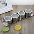 thumbnail image 2 of Anckoeil 4PCS Kitchen Magnetic Spice Jars Rack Spices Storage Tins Stainless Steel Condiment Pot Seasoning Shakers Containers, 2 of 4