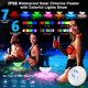 thumbnail image 4 of Luces flotantes para piscina QOLNBY Solar con USB de 6,69 pulgadas, 2600 mAh, paquete de 2, 4 of 8