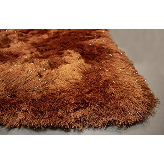 Orange Fluffy Rug