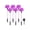 Pink, variant on Solar Lights Outdoor Garden Valentine's Day Decorative String Light Set 5 Piece Plastic 13.19 in Tall IP55 Waterproof