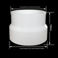 thumbnail image 2 of MYG Pipe Fan Conversion Joint Plastic Range Hood Exhaust Pipe Reducer Ring Exhaust, 2 of 8