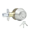 thumbnail image 1 of Decor Mo 1 Side Keyed Deadbolt Lock,Single Cylinder Dead Bolt, Satin Nickel, 1 Pack, 1 of 7