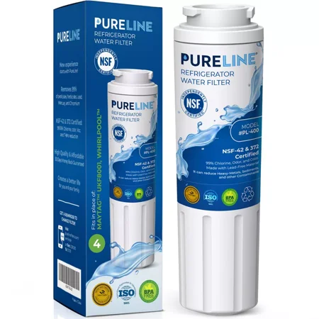 PureLine Maytag UKF8001 Refrigerator Water Filter Replacement for Whirlpool EDR4RXD1, Everydrop Filter 4, 4396395, Kenmore 469006