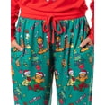 thumbnail image 4 of Garfield Women's Holiday Holly Jolly Hungry Long Sleeve Pajama Jogger Lounge Sleep Set, 4 of 7