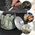 thumbnail image 4 of Yayeee Ashtray with Lid for Cigarette Smokeless Stainless Steel Home Ash Holder, Ghosts Playing in A Garden, 4 of 7