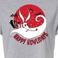 thumbnail image 3 of The Nightmare Before Christmas - Happy Howlidays - Juniors Cropped Cotton Blend T-Shirt, 3 of 5