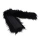 thumbnail image 5 of Abrigo de piel sintética para mujer, abrigo grande grueso para hombre, accesorio de ropa de abrigo, negro Jinwen Abrigo de cuello de piel sintética para mujer, 5 of 8