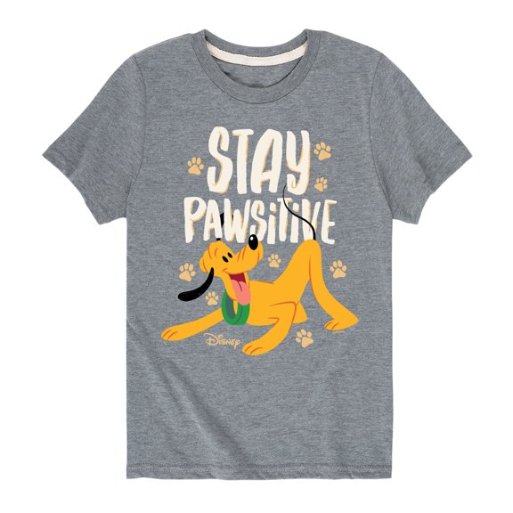Disney Classics - Cats & Dogs - Stay Pawsitive - Toddler And Youth Short Sleeve Graphic T-Shirt
