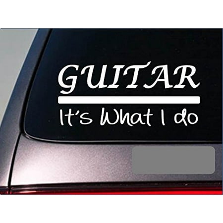 Guitar sticker decal *E297* lead bass strings head tuner electric acoustic (Best Lead Guitar Pedal)