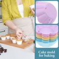 thumbnail image 2 of Miangastore 10 Pcs Moules à Pâtisserie en Silicone Réutilisables Antiadhésifs, 2 of 8