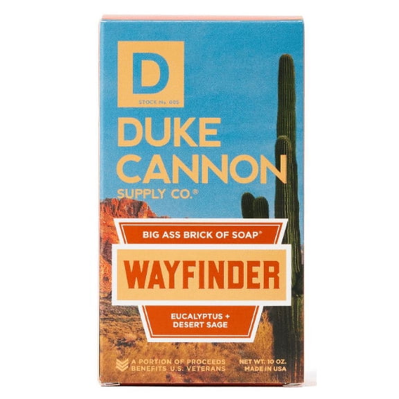 Duke Cannon Big Ass Brick of Soap for Men, Wayfinder, 10 oz Bar Soap