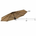 thumbnail image 3 of Costway Parasol Mural 8 Pi Télescopique Pliant Inclinable Pare-Soleil Beige, 3 of 10