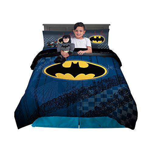 Batman Dark Knight Comforter TWIN & Plush Cuddle Pillow 