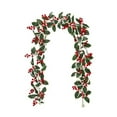 thumbnail image 5 of Dserhfy Simulated Christmas Rattan Vine No Maintenance Faux Willow with Red Berry Garland Wedding Party Home Decor, 5 of 8
