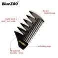 thumbnail image 5 of black  Professional Fish Bone Shape Hair Brush Double Side Tooth Combs Man Hair Styling Tool Barber Hair Dyeing Cutting Coloring Brush, 5 of 5