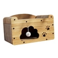 thumbnail image 2 of Casa de cartón para gatos multiusos para que los gatos muelen las patas, centro de actividades para gatos en casa Una sola capa, 2 of 8
