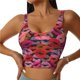 thumbnail image 1 of Balery Red Lips Kissing Sujetadores deportivos con espalda cruzada para mujer, acolchados, sin costuras, de alto impacto, ideales para yoga, gimnasio, entrenamiento y fitness.-, 1 of 8
