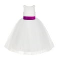 thumbnail image 2 of Ekidsbridal Girl Baptism Flower Girl Dress - Ivory Lace Tutu Tulle with Tiebow LG7noFT-A (Size: M-10), 2 of 3