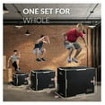 thumbnail image 5 of 30" x 24" x 20" Non-Slip Wooden Plyo Box Jump Exercise Platform, Plyometric Workout Equipment for Home Gym, Training Step Box, Black, 5 of 5