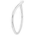 thumbnail image 3 of SZUL Women's 14K Solid White Gold V Shaped Ring, 3 of 5